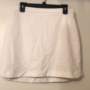 Cream mini skirt